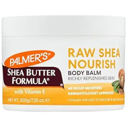 Palmer's Shea Butter Formula Raw African Shea Butter Balm, Nourishing Body Moisturizer for Rough, Dry Skin, 7.25 Ounces