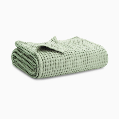 Waffle Weave Baby Blanket - Sage