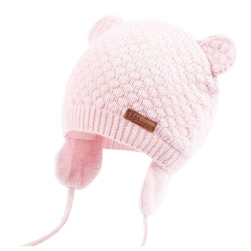 Duoyeree Kids Baby Hat Soft Warm Cable Knit Beanie Toddler Girl Fall Winter Hats
