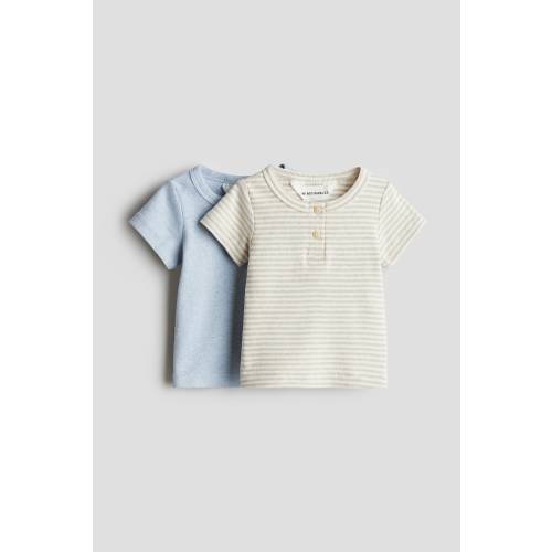 2-PACK COTTON HENLEY SHIRTS