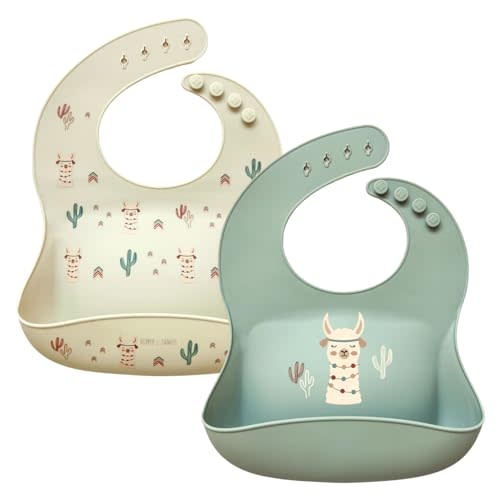 Hippypotamus Silicone Baby Bibs - Soft Waterproof Bibs for Babies & Toddlers