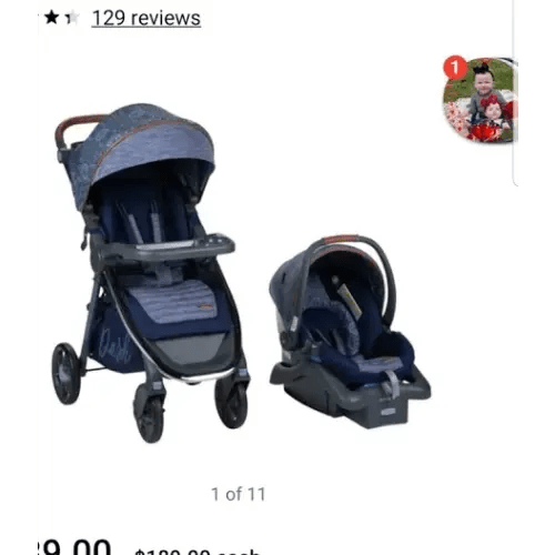 monbebe navy blue car seat and stroller - Google Search