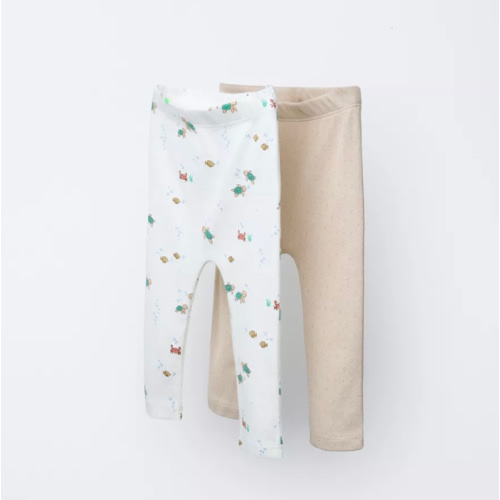 TWO-PACK SEA POINTELLE LEGGINGS - Oyster-white | ZARA United States