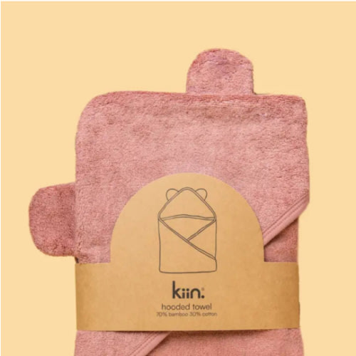 Hooded Towel Heather-Kiin Baby