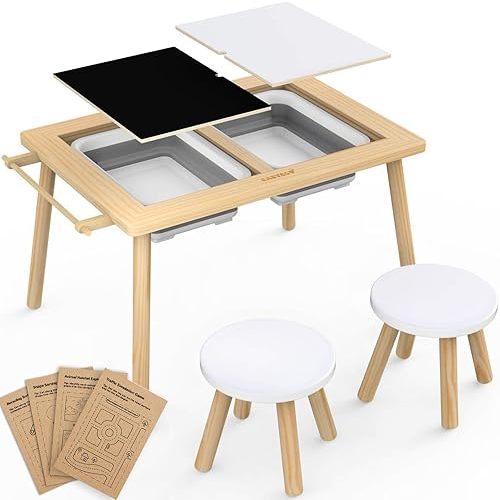 Toddler Sensory Table with Chair Set