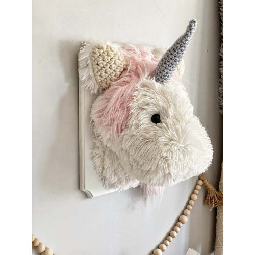 Unicorn Wall Mount Nursery Decor | Unicorn Wall Mount Plush Toy – ClaraLoo
