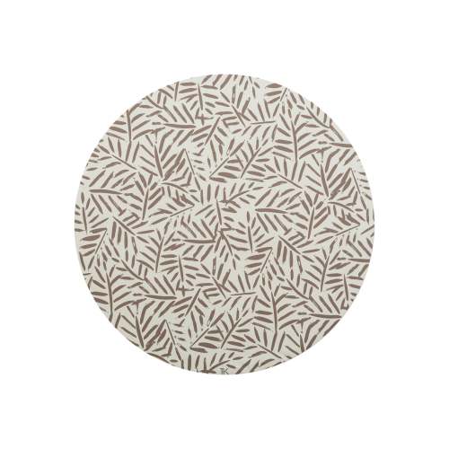 High Chair Splat Mat | Ocean Leaves - Tan