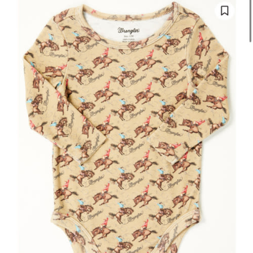 Wrangler Infant Boys' Horse Print Onesie | Sheplers