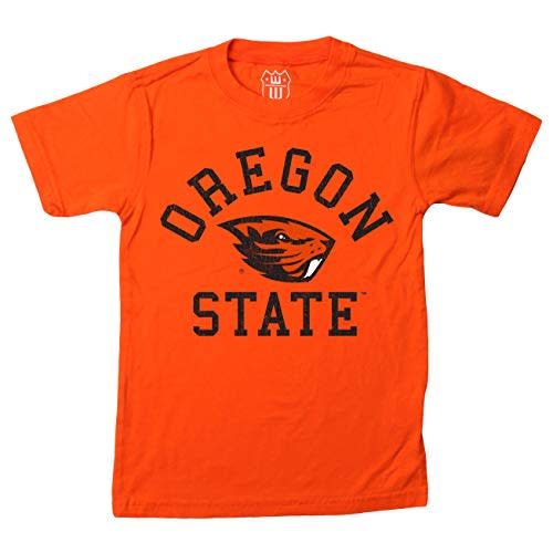 Wes and Willy NCAA Kids Short Sleeve Organic Cotton Tee Shirt