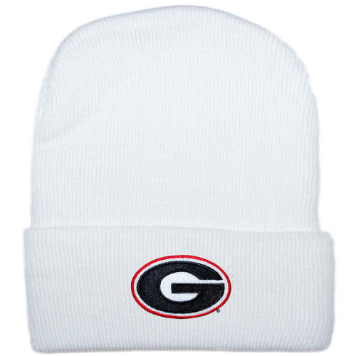 UGA Newborn Knit Cap White – universityspirit.com
