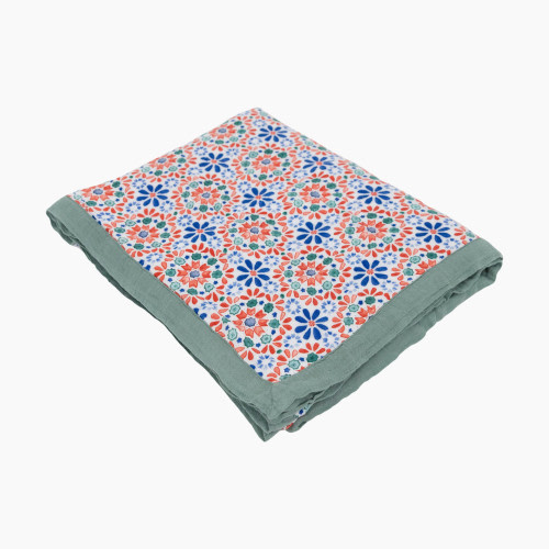 Little Unicorn - Deluxe Muslin Quilted Throw - Kaleidoscope