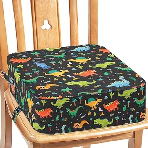 Booster Seat for Kitchen Chair - Toddler Non-Slip Portable Height Increasing Strong Support Seat Cushion Comfortable Detachable Easy to Clean Washable Booster Seat for Dining Table