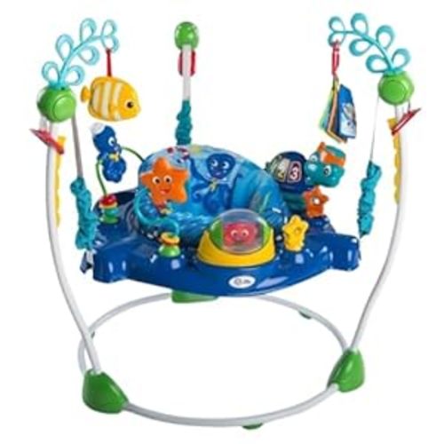 Amazon.com: Baby Einstein Neptune's Ocean Discovery Activity Jumper, Ages 6 months +, Max weight 25 lbs., Unisex : Baby