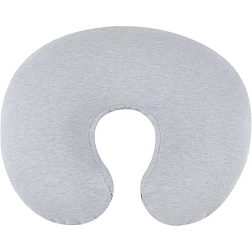 Onacosht 100% Organic Cotton Nursing Pillow Cover Soft Breathable Jersey Feeding Pillow Slipcover Fits Standard Infant Nursing Pillow or Positioner for Baby Boy and Girl, Grey
