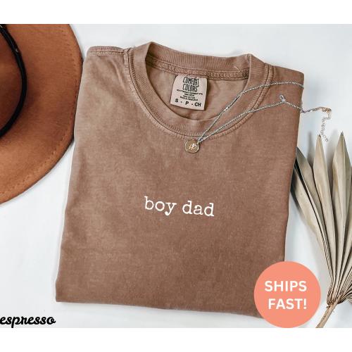 Comfort Colors® Boy Dad Shirt, Father Son TShirt, New Dad Gift, Cute Dad Life Tee, Boy Dad Graphic Shirt, Father's Day Gift for Him, Dad Tee