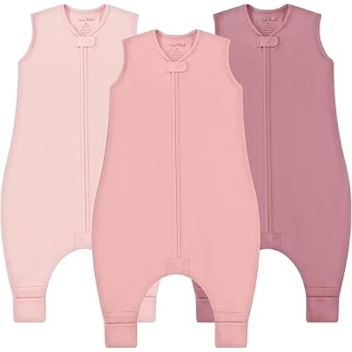 Mama Cheetah Toddler Sleep Sack with Feet, 0.5 TOG Organic Cotton Baby Wearable Blankets with Legs, Baby Sleeping Bag for Walkers, Early Walker 6-18 Month