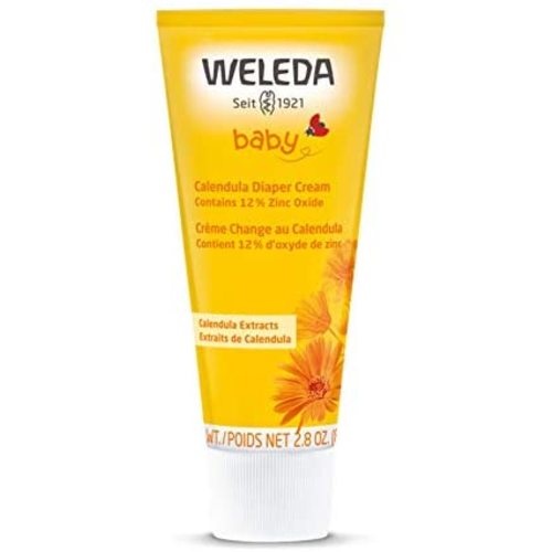 Weleda Baby Calendula Diaper Cream, 2.8 Fluid Ounce, Plant Rich Protection with Calendula, Chamomile, Sweet Almond Oil, Lanolin and Zinc Oxide