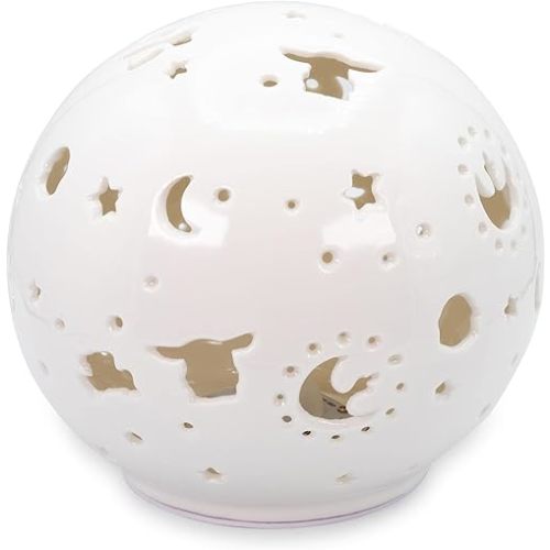Star Wars: The Mandalorian Grogu Ceramic Mood Light | Nightstand Table Lamp with LED Light for Bedroom, Desk, Living Room | Home Decor Room Essential | Movie Gifts And Collectibles | 6 Inches Tall