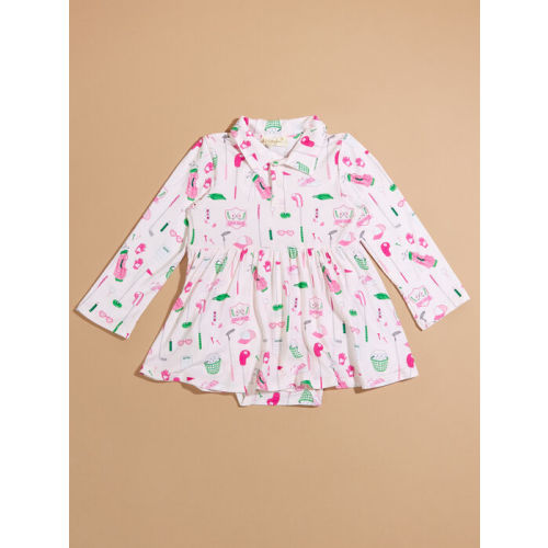 Golf Club Bodysuit Dress in Pink | Tullabee