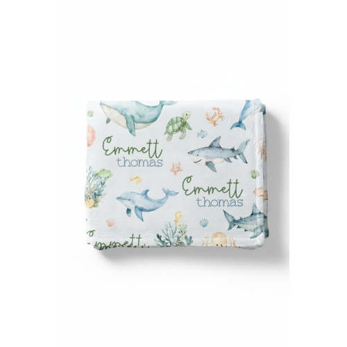 Sea Cuties Personalized Kids Blanket
