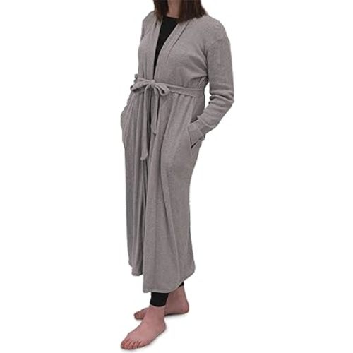 Monica + Andy Organic Cotton Printed Lounge Robe Women or Maternity