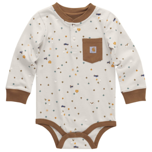 Carhartt Infant Boys' Conversational Print Long Sleeve Onesie | Boot Barn