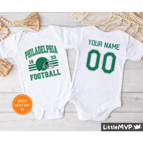 Philadelphia Football Onesie® - Personalized Football Bodysuit - Cute Football Onesie® - Philadelphia Baby Shower