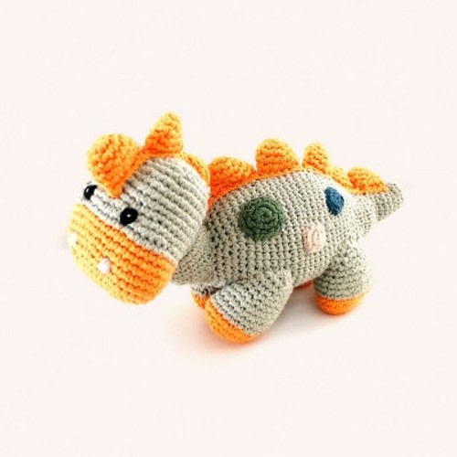 ORGANIC DINO RATTLE