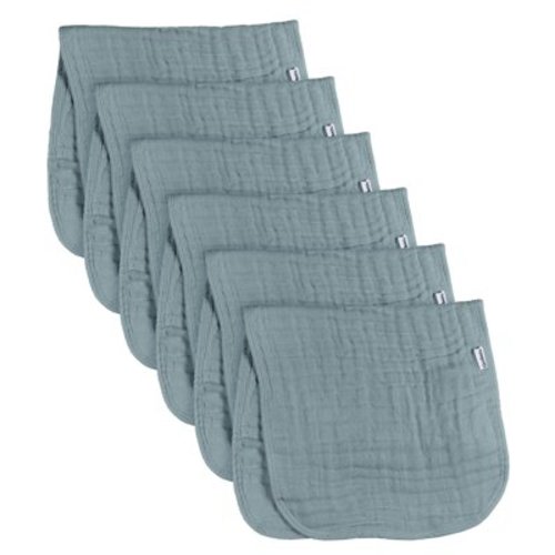 6-Pack Baby Neutral Teal Muslin Burpcloth
