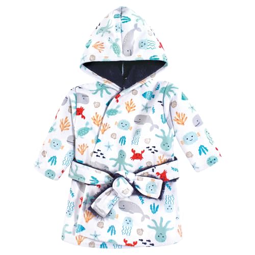 Hudson Baby Unisex Baby Mink with Faux Fur Lining Pool and Beach Robe Cover-ups