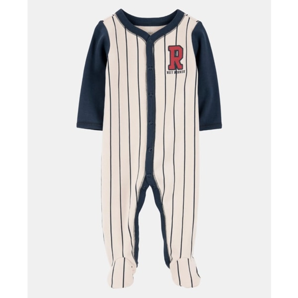 Baby Boy Baseball Rookie Snap Cotton Sleep & Play Pajamas | Carter's 3M