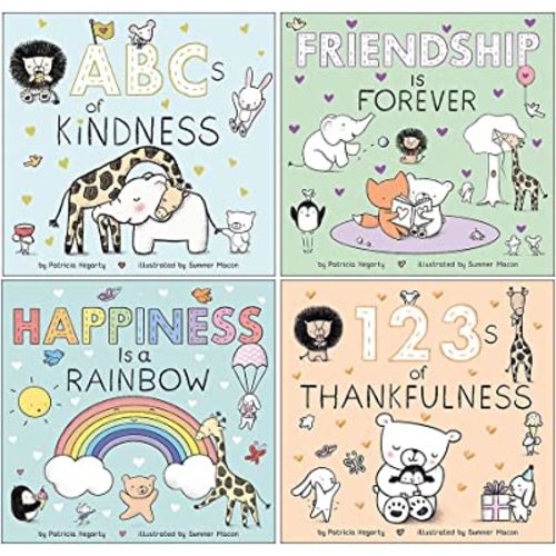 My First Books of Happiness 4 Books Collection Box Set by Patricia Hegarty (ABC of Kindness, 123 of Thankfulness, Happiness is a Rainbow & Friendship is Forever)