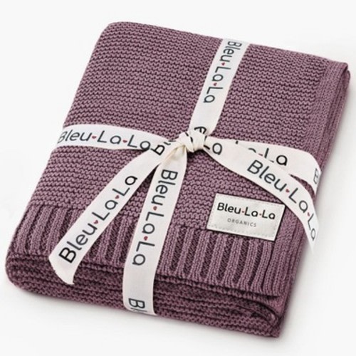 Bleu La La 100% Luxury Organic Cotton Baby Swaddle Blanket for Newborn and Infant Boys and Girls - Sugar Plum