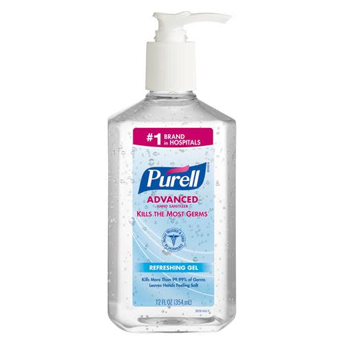 PURELL Advanced Hand Sanitizer Refreshing Gel, Citrus Scent, 12 oz - W.B. Mason