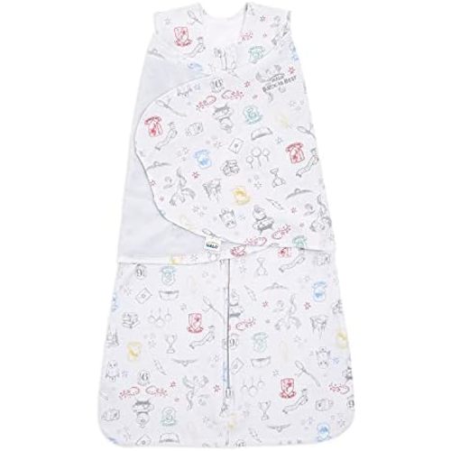 HALO 100% Cotton Sleepsack Swaddle, 3-Way Adjustable Wearable Blanket, TOG 1.5