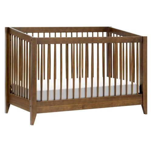 Babyletto Sprout 4-in-1 Convertible Crib with Toddler Rail - Natural Walnut