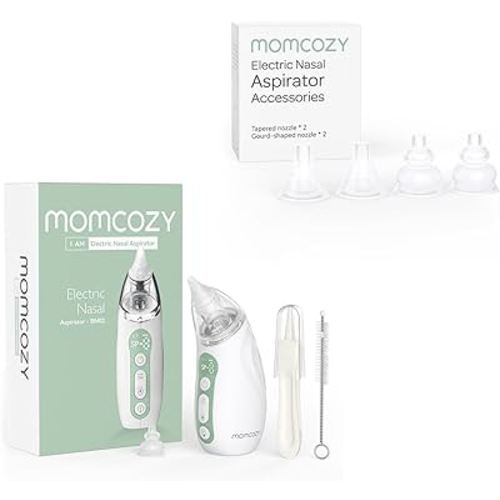 Momcozy Baby Nasal Aspirator and Replacement Nozzle Kit