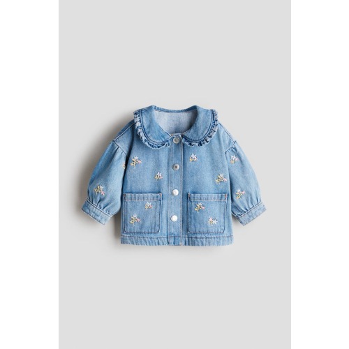 Embroidery-detail Denim Jacket