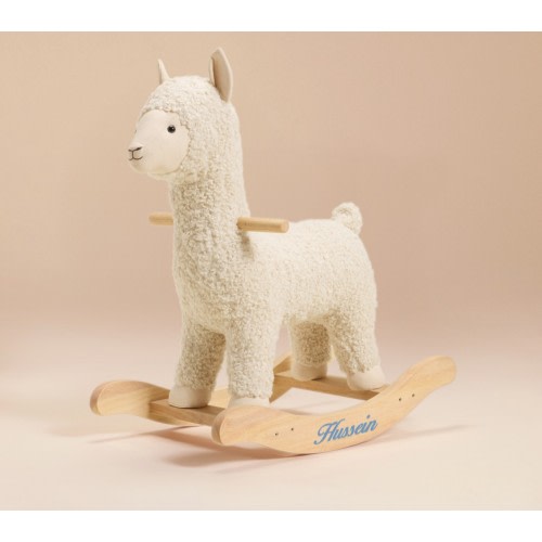 Alpaca Critter Plush Nursery Rocker