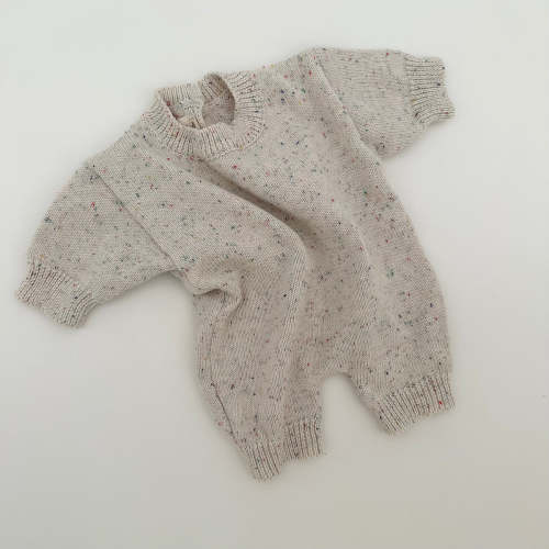Winnie + Crew Greer Knit Romper in Ivory — buybuy BABY 12-18 Months