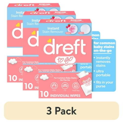 (3 pack) Dreft Stain Remover Wipes