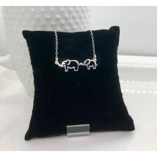 Mama and Baby Elephant Necklace, Mom and Baby Elephant Necklace, Elephant Necklace, New Mom Gift, Mother Necklace, Mother's Day Gift for Mom