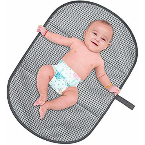 BlueSnail Portable Changing Pad,Diaper Clutch,Lightweight Travel Station Kit for Baby Diapering (Heather Gray) - heather gray