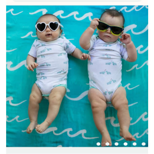 Nalu Muslin Swaddle Blanket - Coco Moon Hawaii