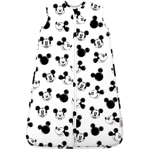 Milk Snob Disney Mickey Sketch Baby Sleeping Sack for 6-18 Months, Sleeveless Sleep Bag and Wearable Zip Up Blanket for Baby Girl and Boy, Infant Bedtime Nap, Baby Shower and Baby Registry Gifts - Mickey Mouse