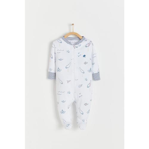 Sea Zip Footed Pajama