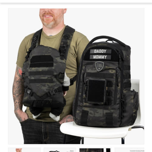 Daypack Diaper Bag + Baby Carrier Bundle by Tactical Baby Gear