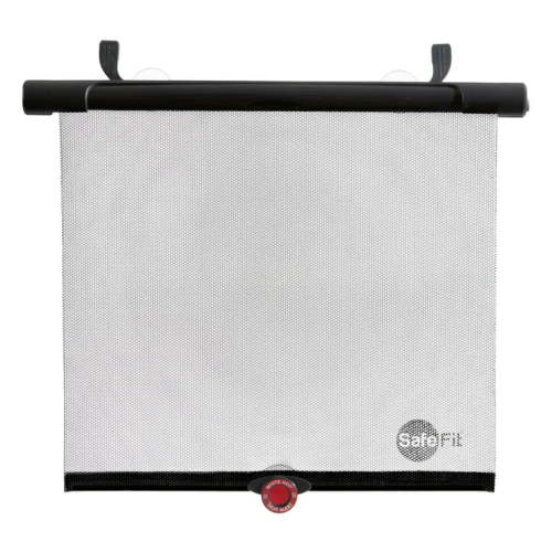 SafeFit SafeTemp Xtra-Wide Roller Baby Car Shade, Fits Most Vehicles, Gray