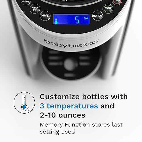 Baby Brezza New and Improved Formula Pro Advanced Formula Dispenser Machine - Automatically Mix a Warm Formula Bottle Instantly - Easily Make Bottle with Automatic Powder Blending, White