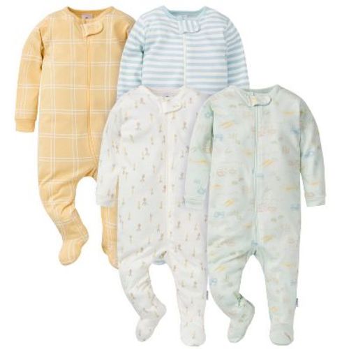 Gerber Baby Neutral 4-pack Sleep 'n Plays, Farm, 0-3 Months